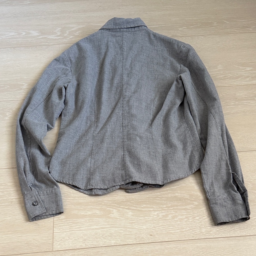 Armani Exchange Gray Button Down Long Sleeve Shirt - image 8